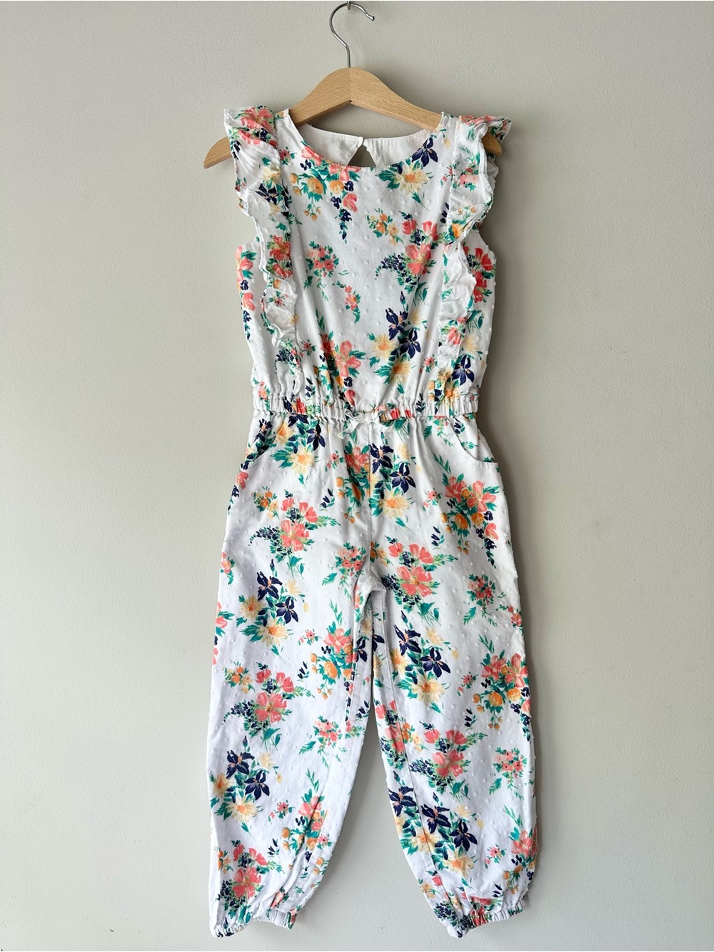 Janie and Jack Floral Jumpsuit